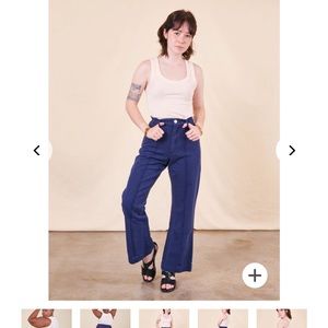 Big Bud Press Western Pants Navy